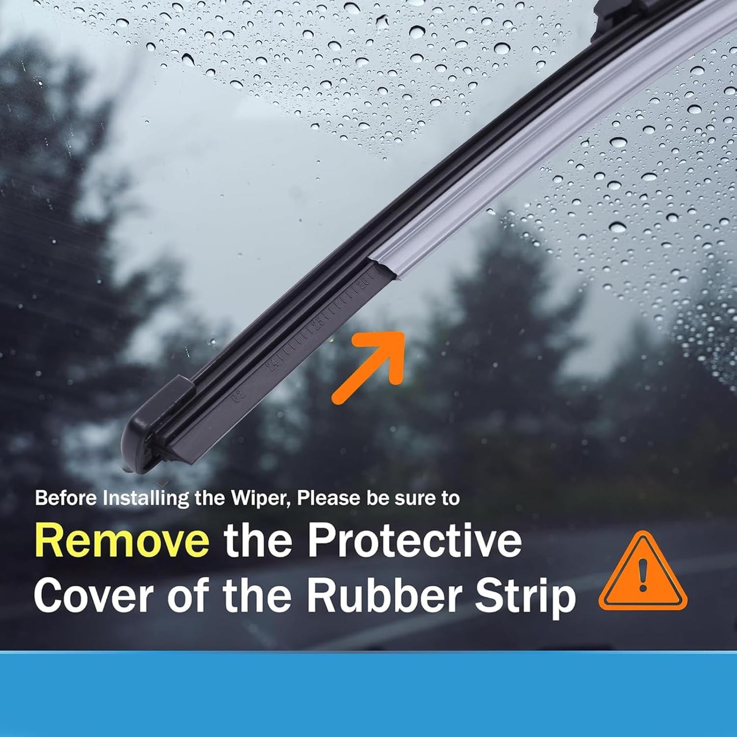 Windshield Wipers Replacement for 2021 2022 2023 2024 Ford Bronco Sport, Wiper Blades
