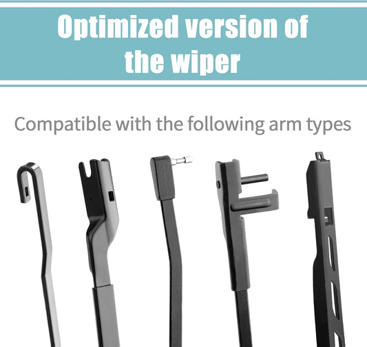 All-Season 26" + 17" Windshield Wipers Blades Easy Install & Durable Stable Quiet Car Accessories(Set of 2)